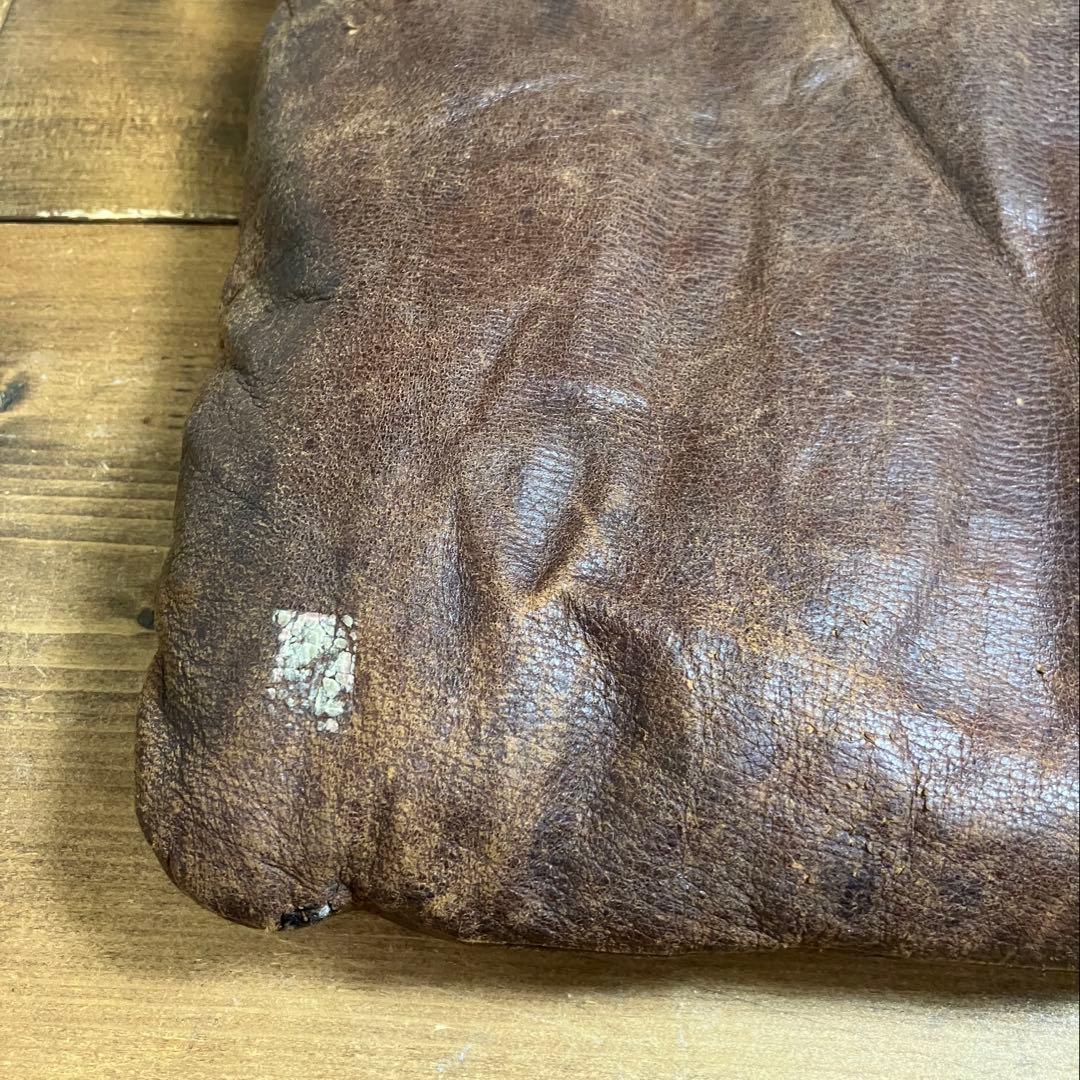 ヴィンテージ 革 座布団 2枚