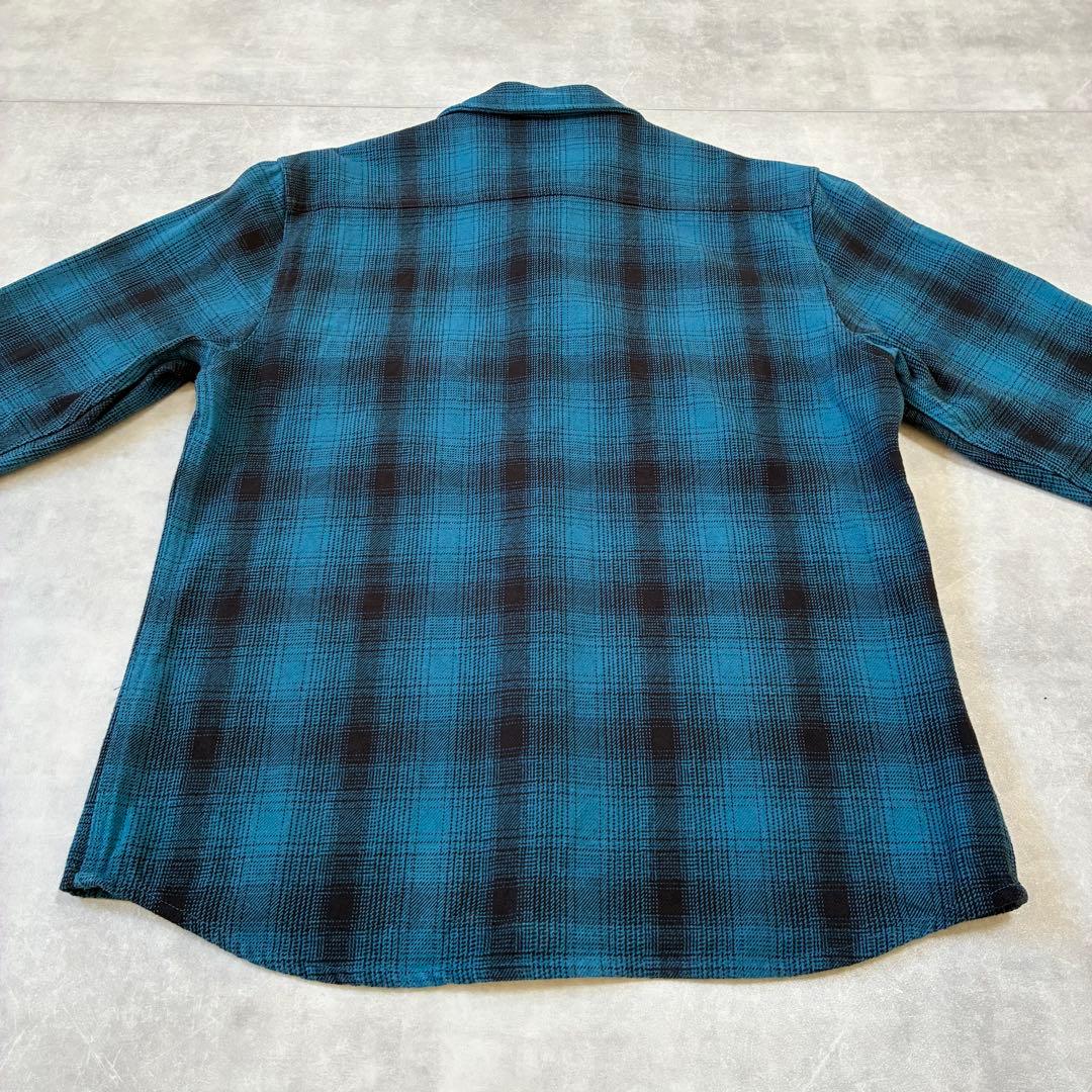 【超美品】BIG MIKE ビッグマイク オンブレチェック ヘビーネルシャツ L