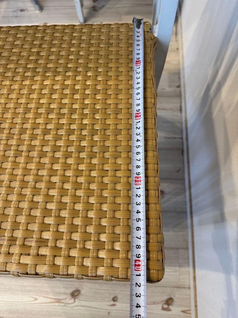 ラタン調スタッキングチェア 4脚セット テラス ガーデンチェア③