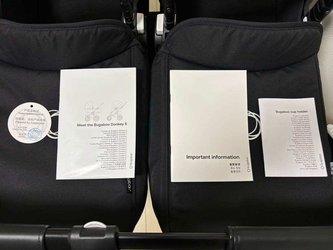 【美品】Bugabooバガブードンキー5ツイン　ミッドナイトブラック