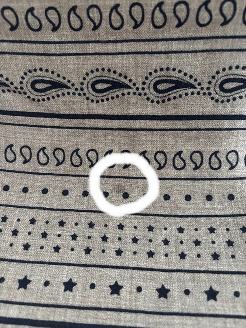 エルメス　カシシル　エトゥープ　バンダナ　カレジュアン　クリーニング済み