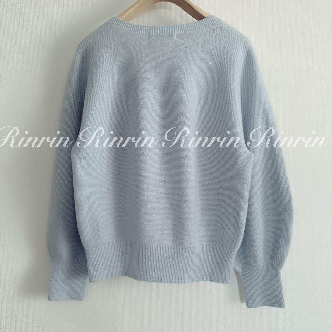 ANAYI 紡毛ガーターパフスリーブ プルオーバー 38