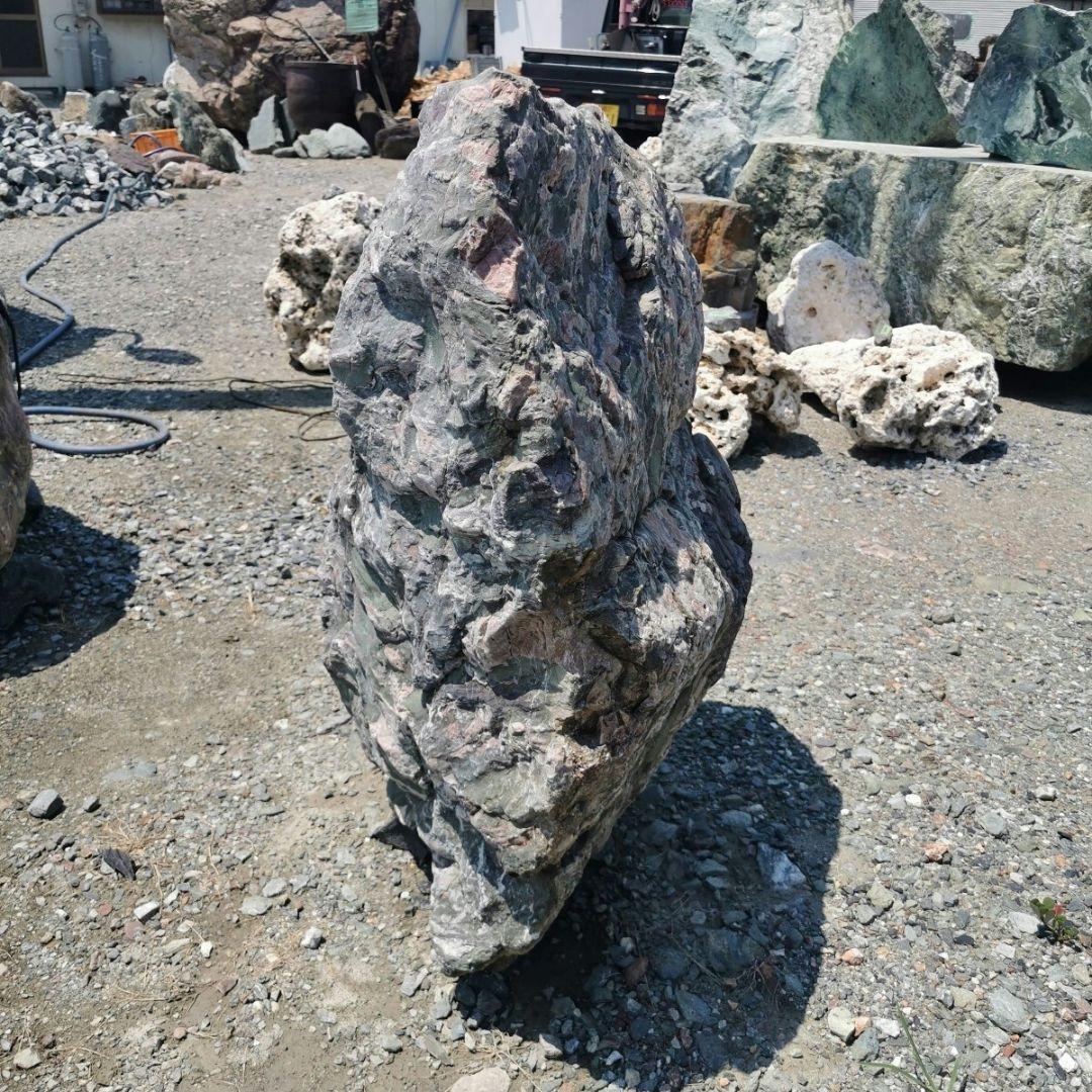 北海道産　三石　262キロ　庭石　鑑賞石 石　庭　坪庭　ガーデニング
