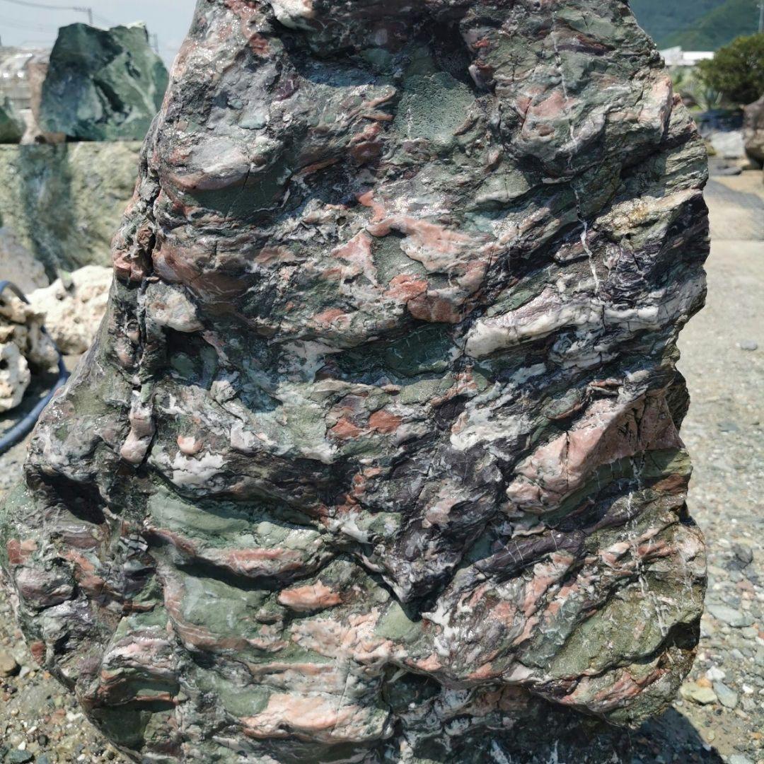 北海道産　三石　262キロ　庭石　鑑賞石 石　庭　坪庭　ガーデニング