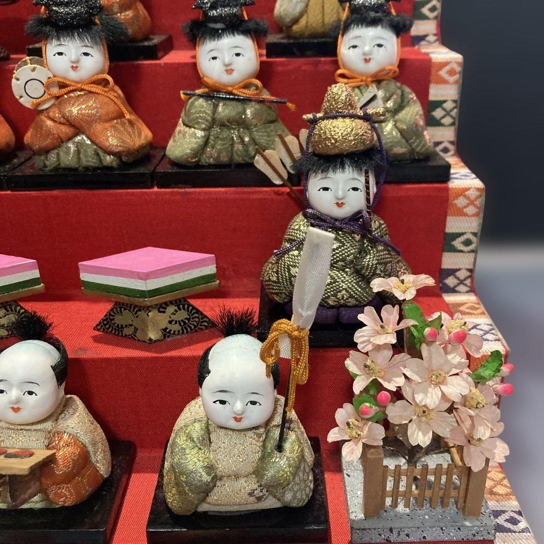 雛人形　木目込み豆雛　アンティーク　オマケ付き