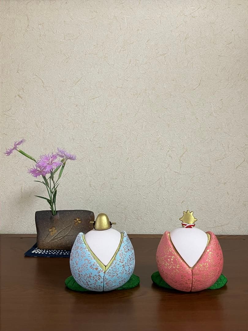 木目込み人形　「まんまるお雛様」