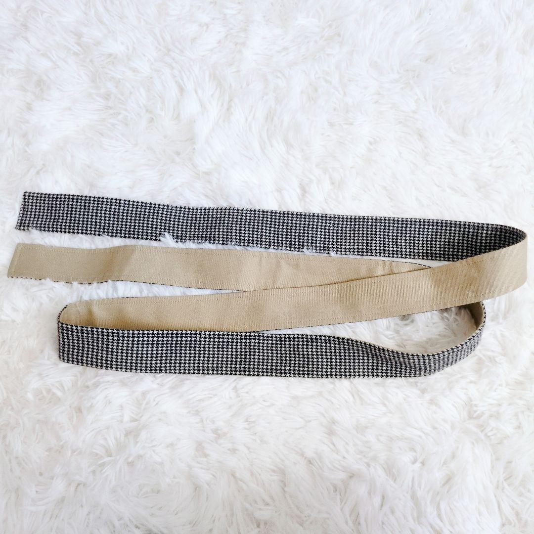 極美品 近年✨ティッカ リバーシブルステンカラー　テントコート ベロア襟 ベルト