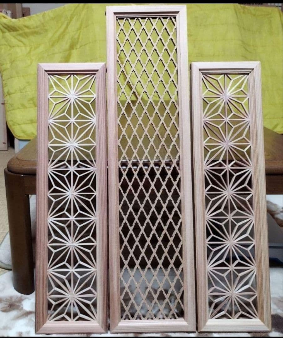 195❣️特価❣️麻の葉組子 吹き抜け5枚一組