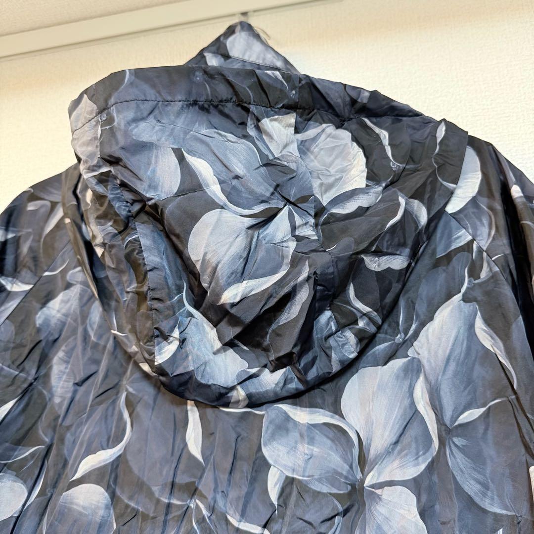 【美品】MONCLER 花柄ジャケット ネイビー 0 スプリングコート
