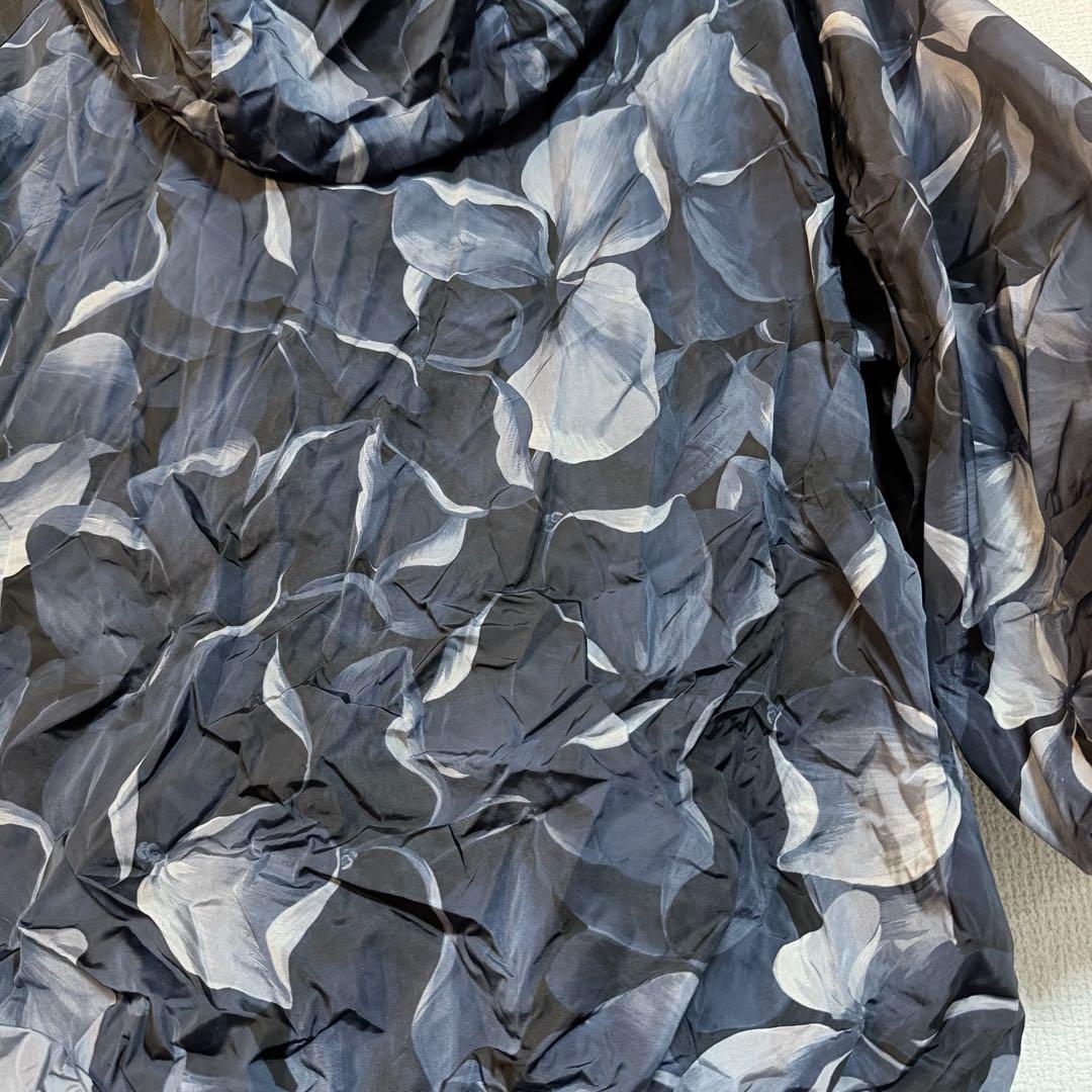 【美品】MONCLER 花柄ジャケット ネイビー 0 スプリングコート