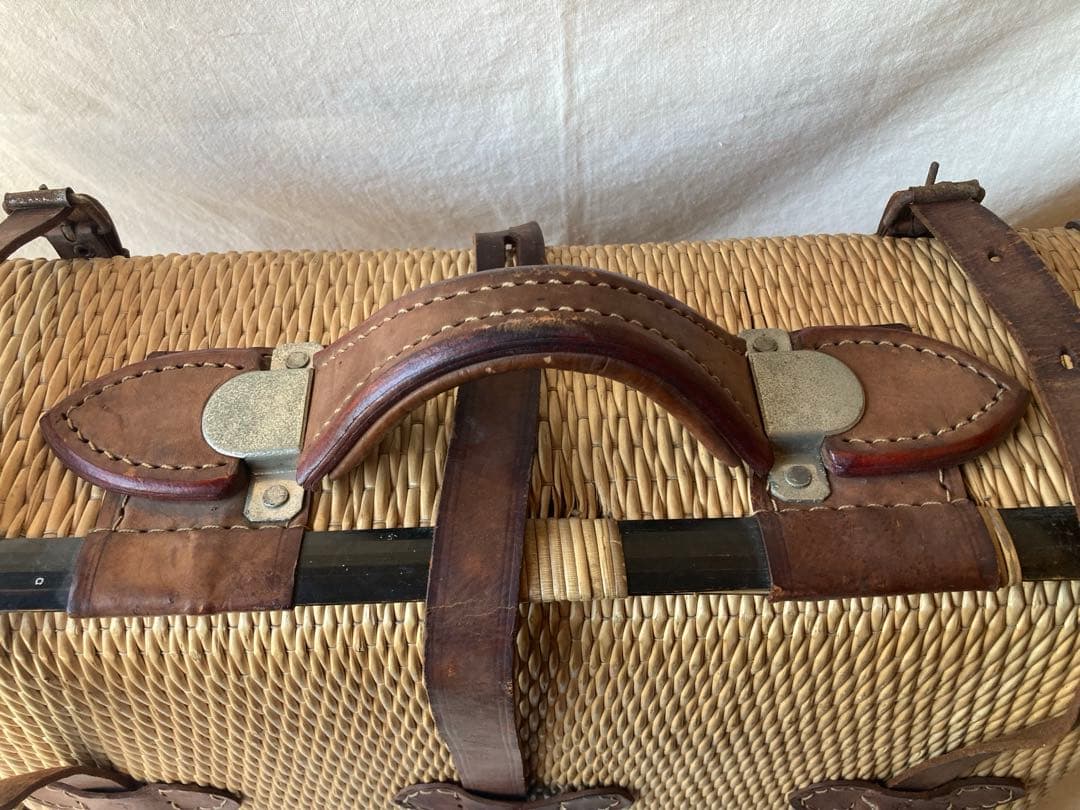 古道具　ピクニックバスケット　行李