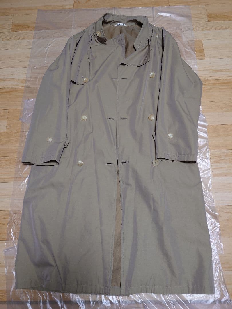 ジャケット・アウター WASHED FINX CUPRO TWILL LONG COAT