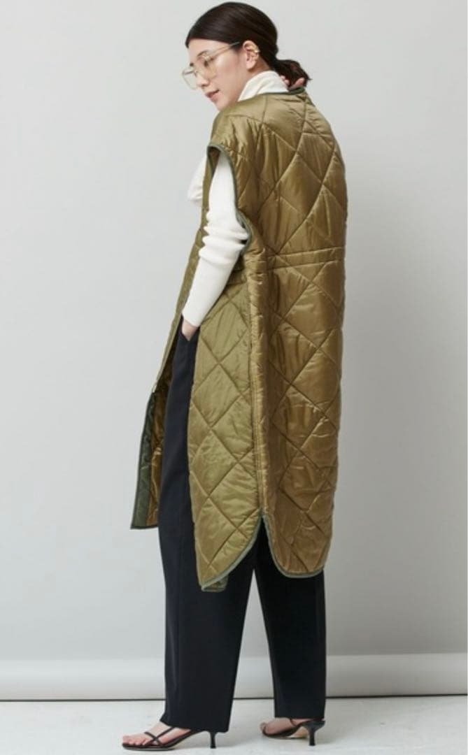 Curensologyカレンソロジー「＆RC」CL-10キルティングロングベスト