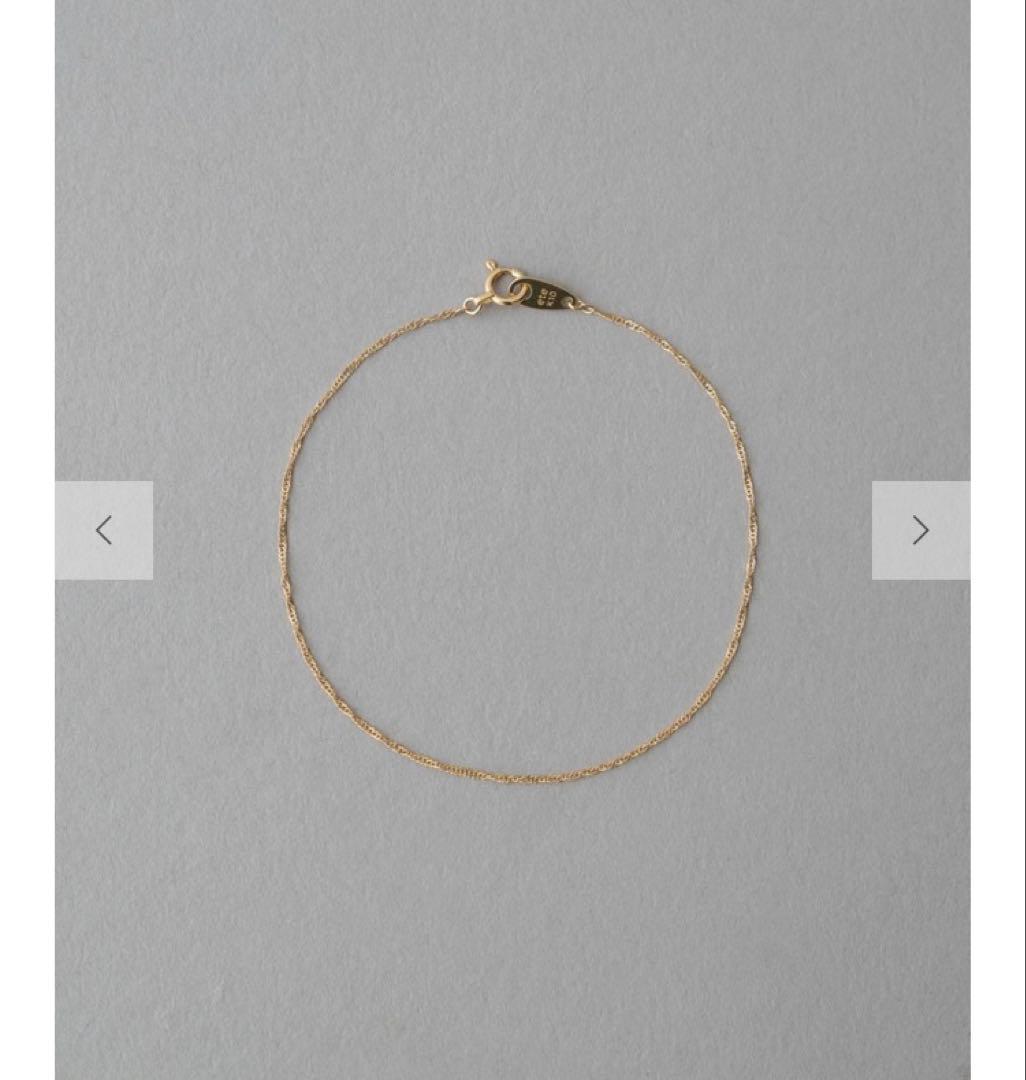 ete K10YG スクリューチェーン ブレスレット 未使用