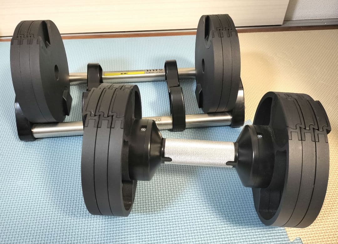 フレックスベル　可変式ダンベル 20kg×1　4kg刻み