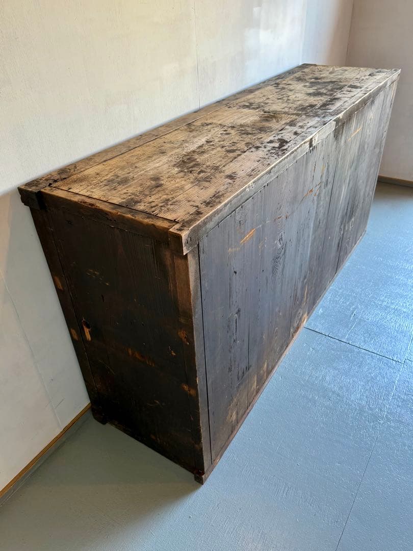 水屋箪笥 古民家 古家具 飾り棚 本棚 食器棚 カウンター キャビネット