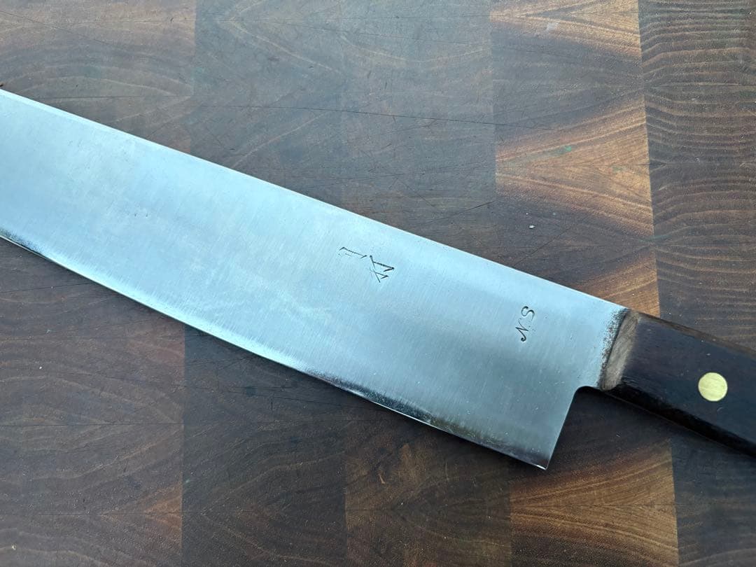 三条　東源正兼　冷凍包丁　牛刀　330mm 尺一　包丁　別打　炭素鋼　本職