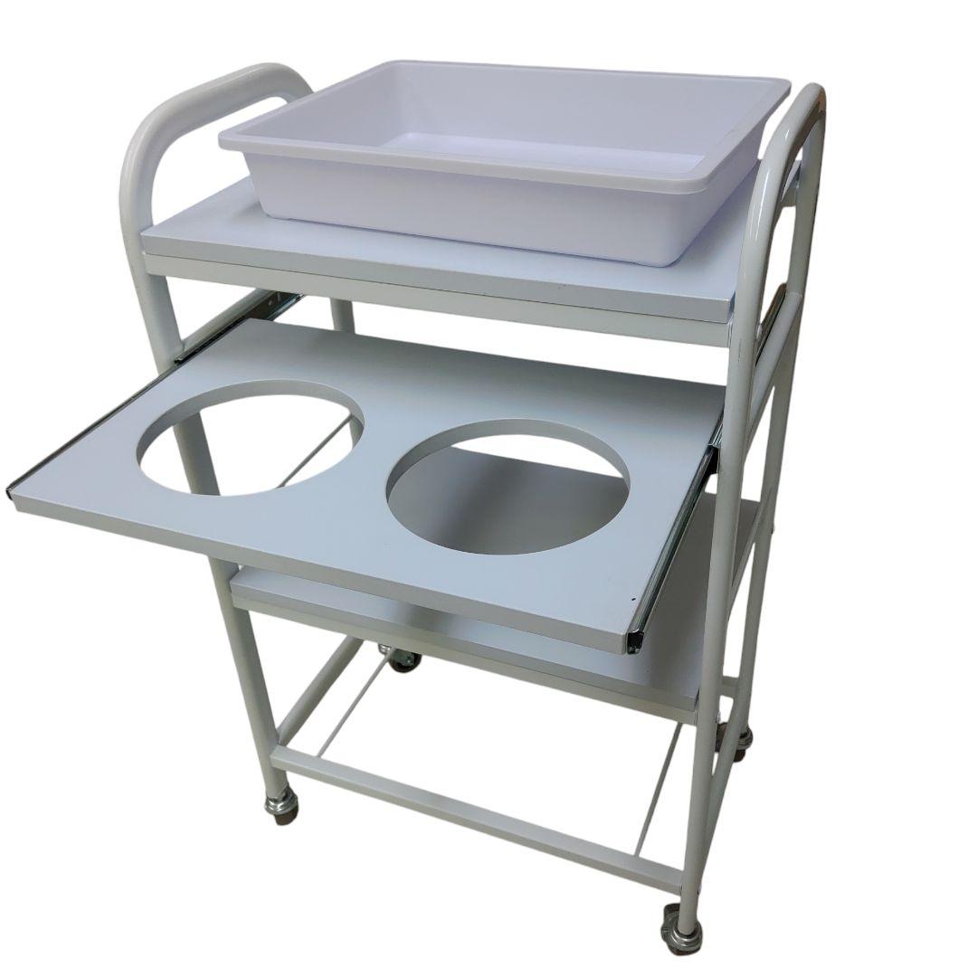 アイボリー マッサージチェア リクライニング機能 エステベッド 施術用セット