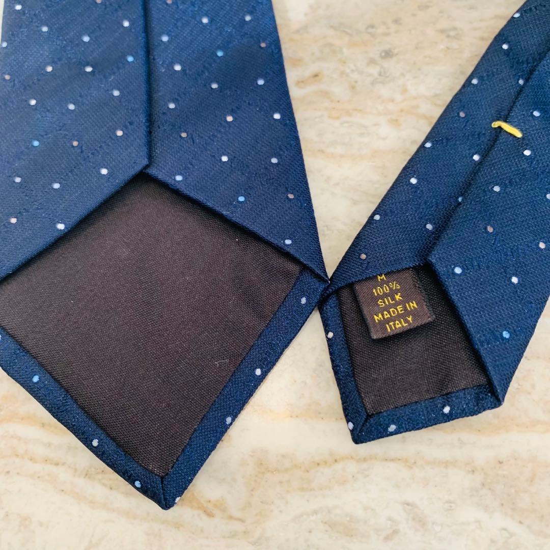 N307 新品未使用 ルイヴィトン ロゴ総柄 ドット柄 ネクタイ メンズ