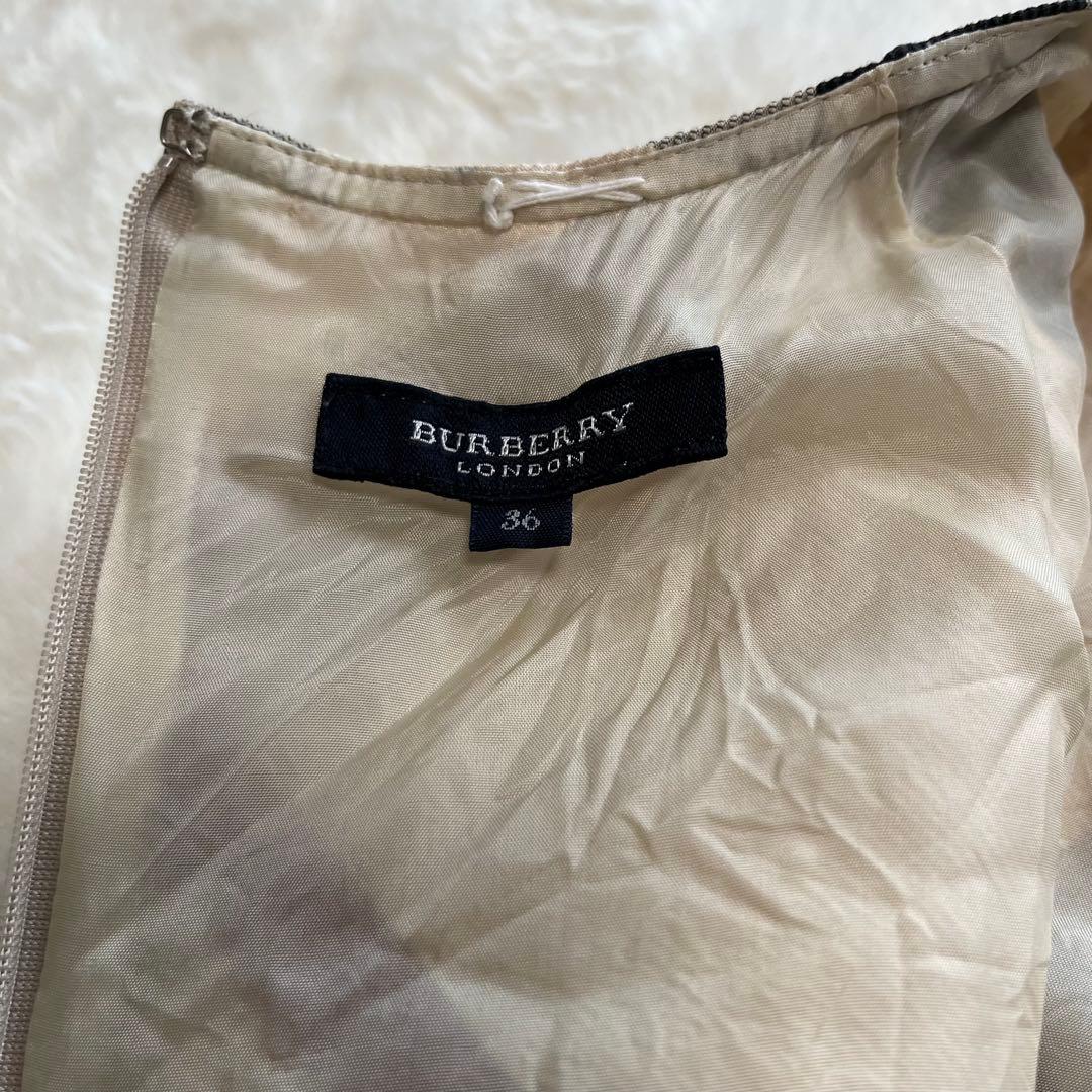 Burberryバーバリーロンドン　ノバ、メガチェック　ワンピース　ベルト付
