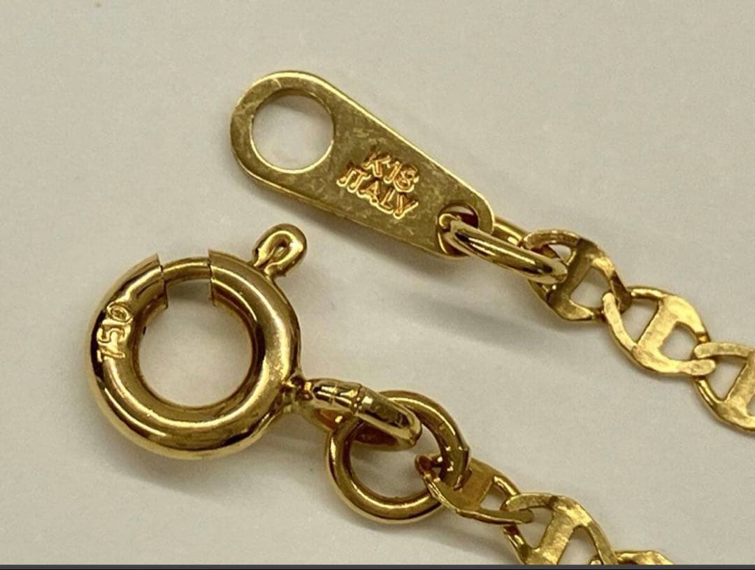 k18 ゴールドチェーン ネックレス アンカーチェーン　エルメス　ホーセンブース