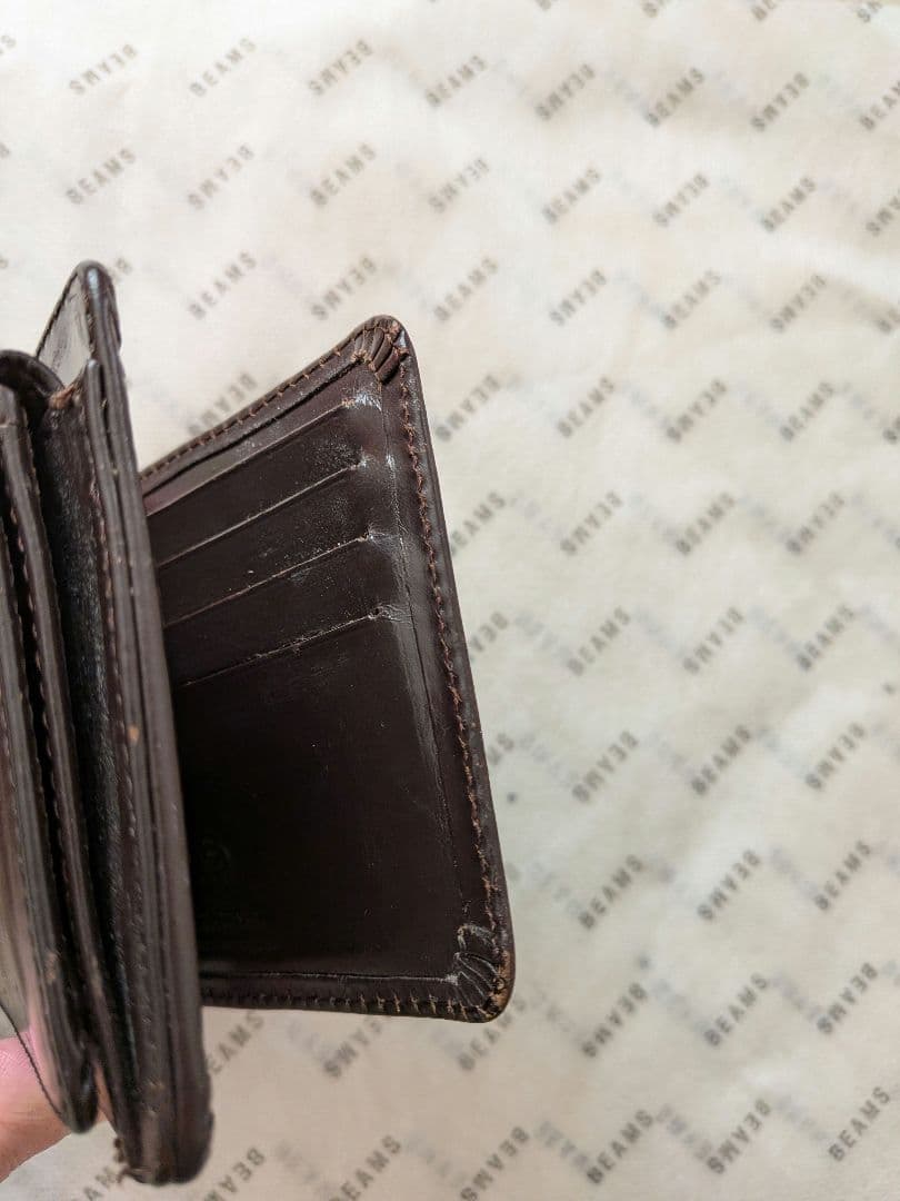 【専用ワックス付】GLEN　マネークリップ　小銭入れ付