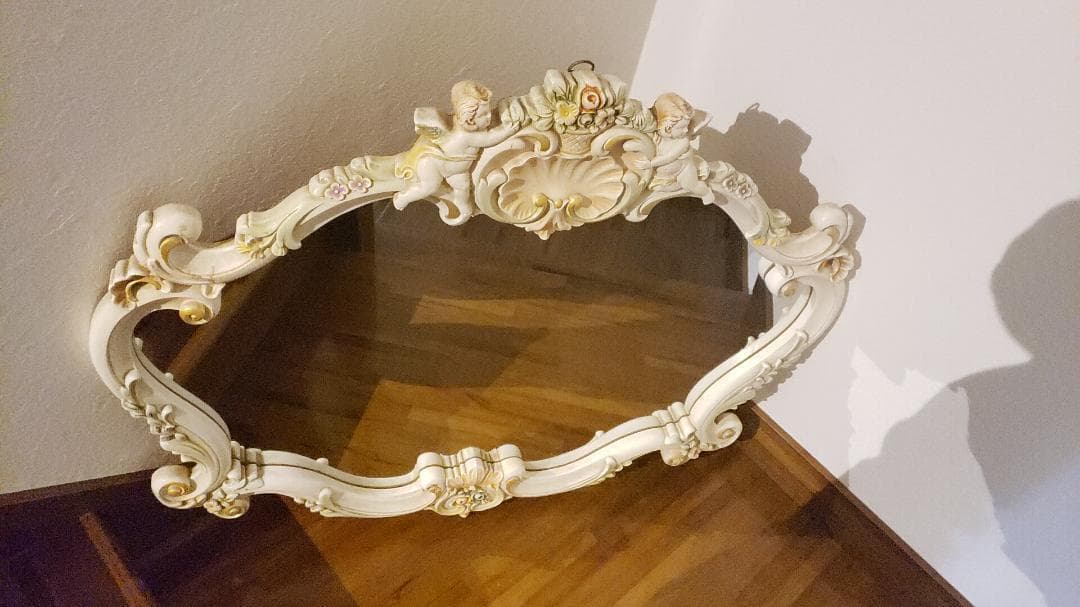 壁掛け鏡 壁掛け 壁掛けミラー 96x80cm 高級豪華鏡 アンティーク調