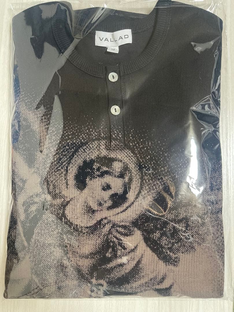 【新品】 Mサイズ VALLAD ヘンリーネック サーマル ブラック io着用