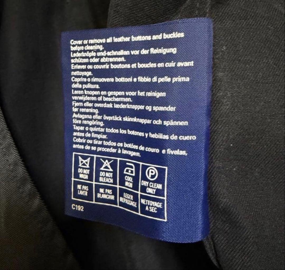 90s Burberry England製 ハーフコート　ブラック　イギリス