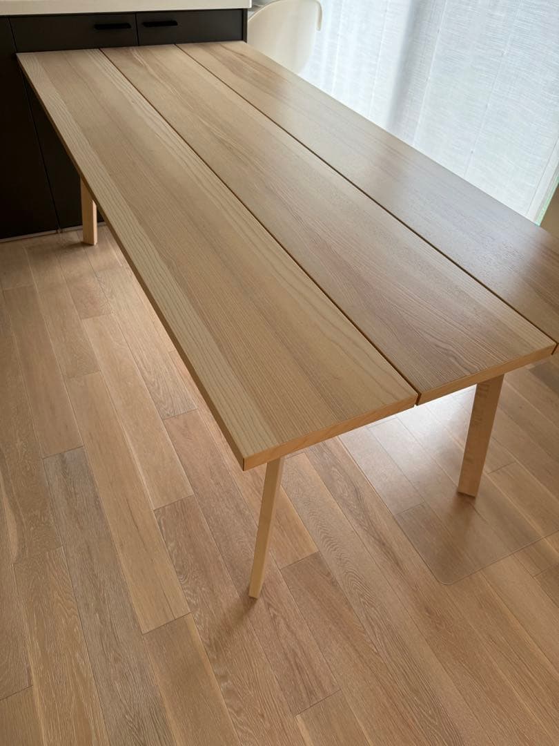 【ふくさま専用】【美品】IKEA 木製　ダイニングテーブル　6〜8人掛