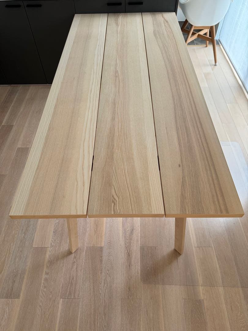 【ふくさま専用】【美品】IKEA 木製　ダイニングテーブル　6〜8人掛