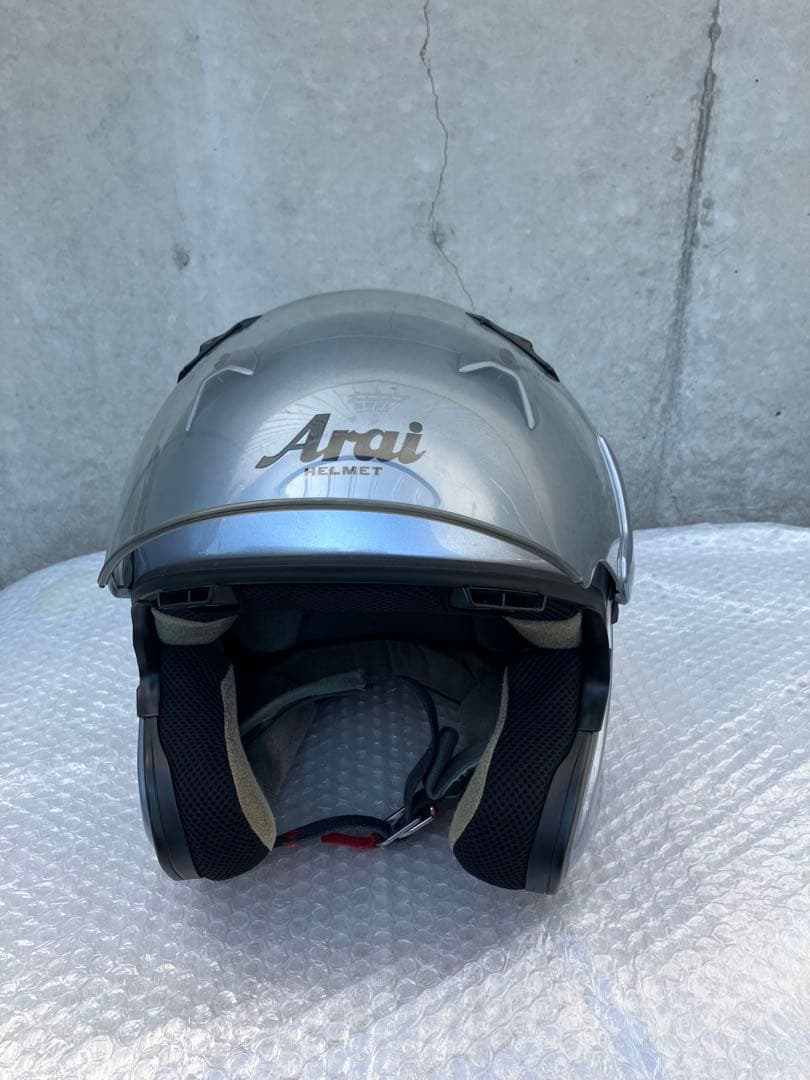 除菌消臭済　Arai ジェットヘルメット　MZ-F 57-58cm シルバー