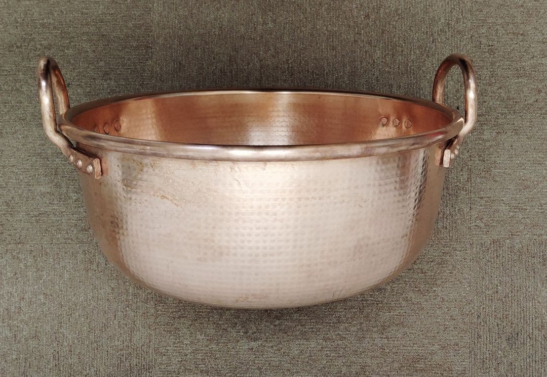 銅製鍋　両手銅鍋 製菓用具・業務用・厨房用・洋菓子・和菓子・餡子