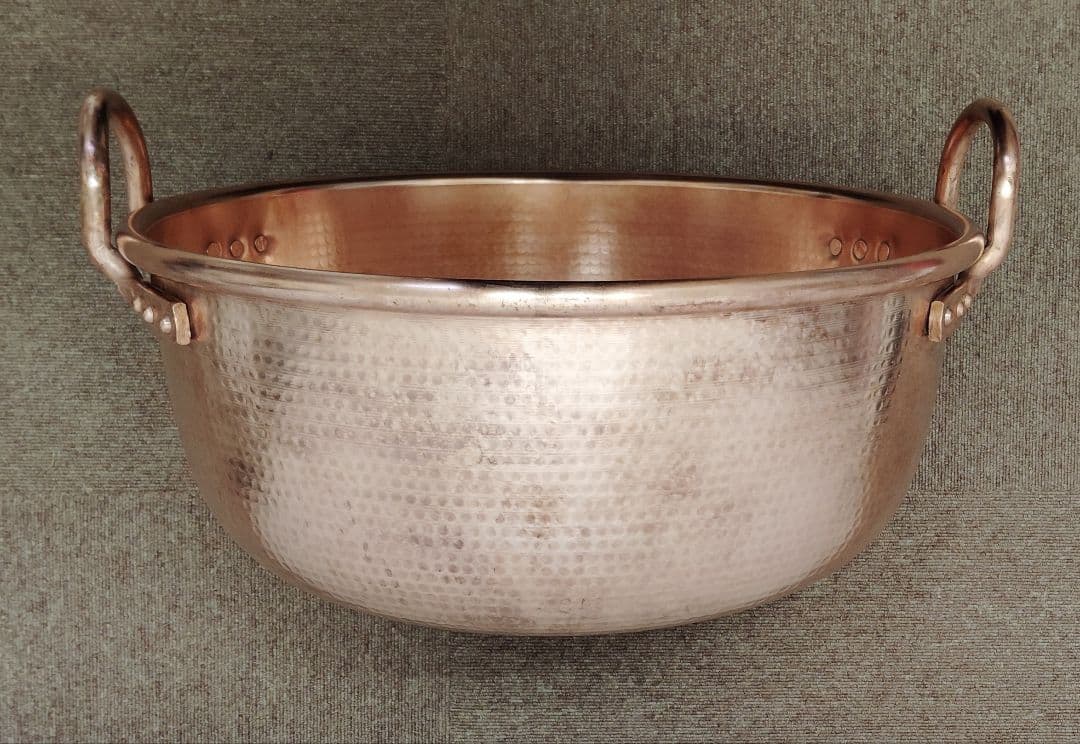 銅製鍋　両手銅鍋 製菓用具・業務用・厨房用・洋菓子・和菓子・餡子