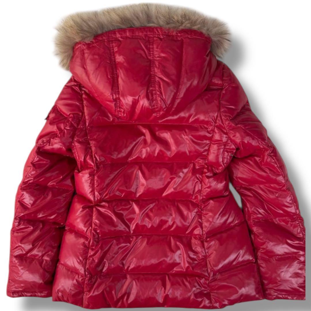 極美品 バーバリーブルーレーベル ノバチェック フレア Aライン ダウンJKT