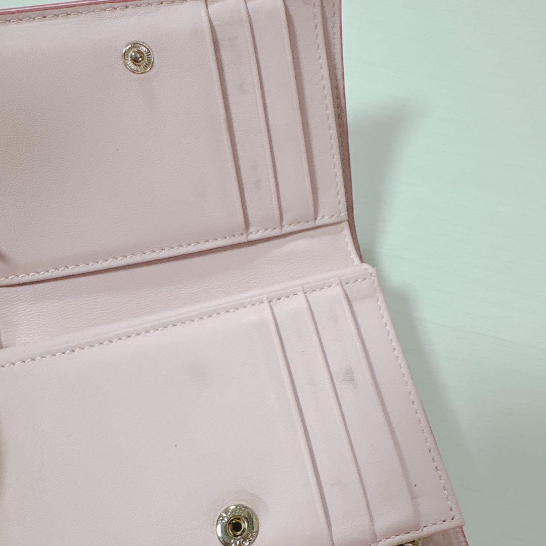 MCM ピンク 三つ折り 財布