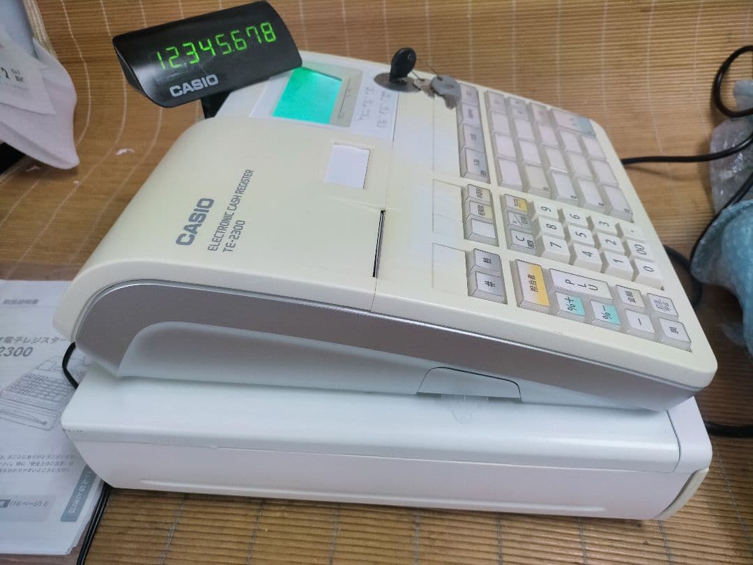 カシオレジスター　TE-2300　フル設定無料　コンパクト　003540