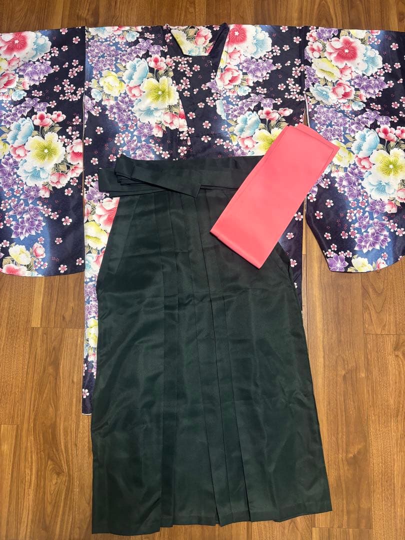 キョウエツ　KYOETSU 卒業式用袴セット　小学生　女子　 着物 振袖