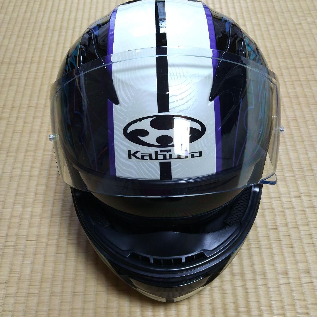 オージーケーカブトKAMUI3エテルノブラックブルー XLサイズ❰インカム付き❱