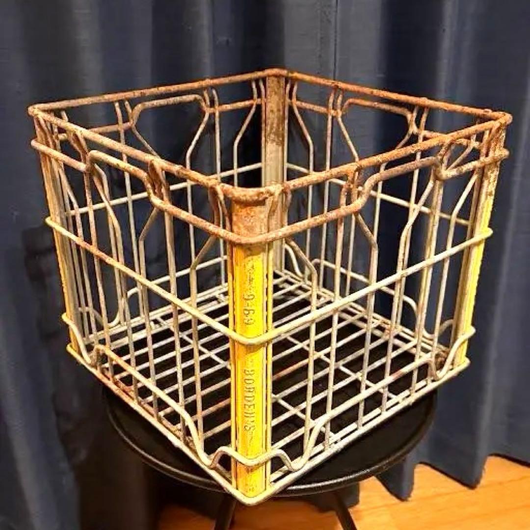 ヴィンテージ　ワイヤーバスケット