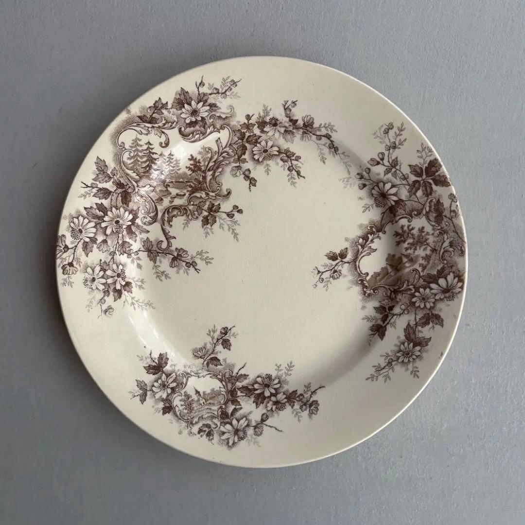 フランスアンティーク ショワジールロワ POMPADOUR ディナープレートA