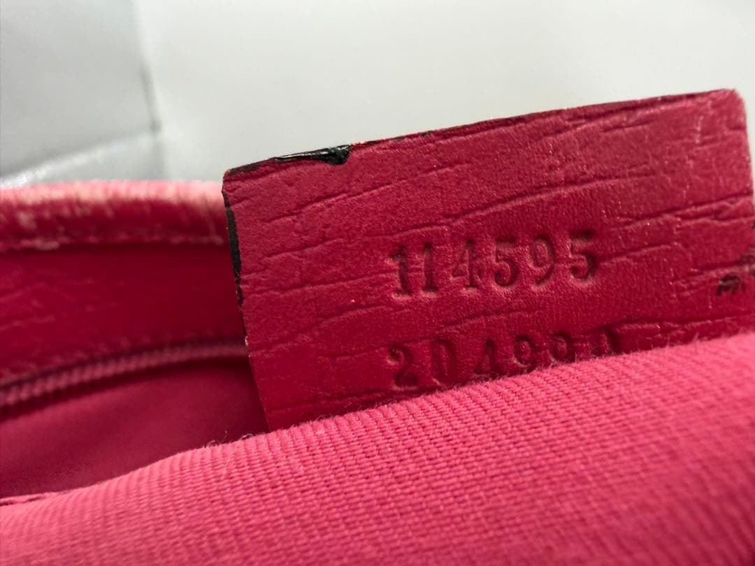 Gucci モノグラム トートバッグ ベージュ/ピンク