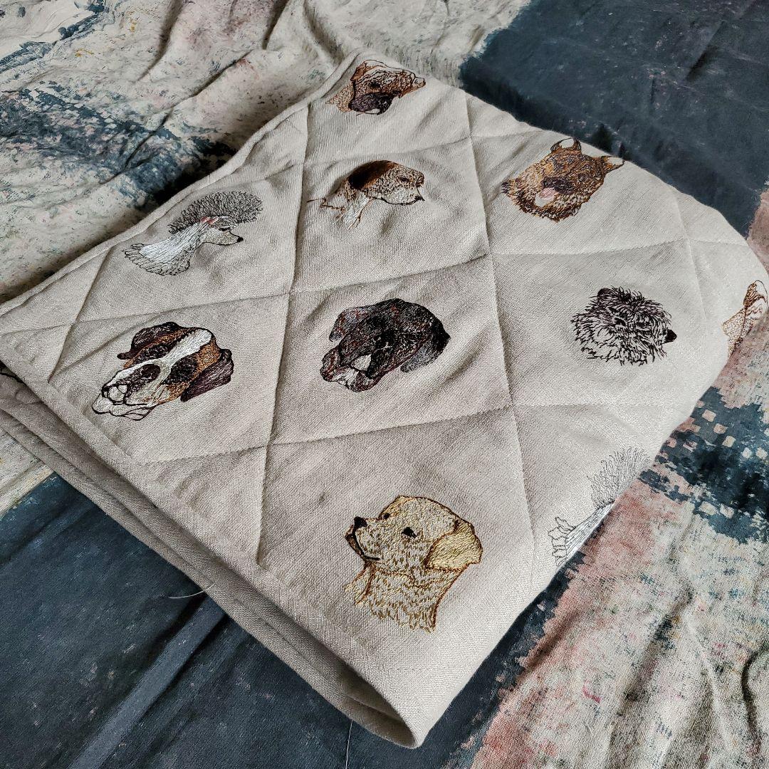 ❁ハンドメイド❁ Dogsキルトクロス