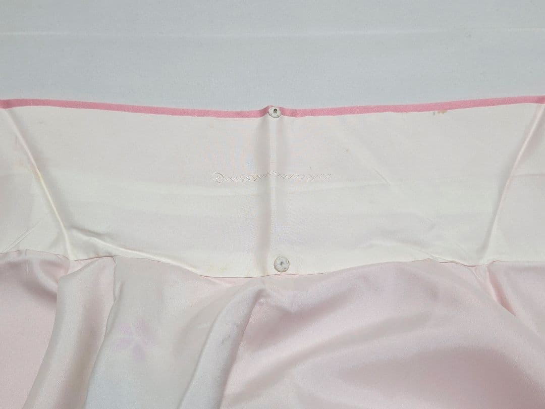 B◆着物くつろぎ 蝶々模様 金銀彩 ピンク 桜 袷 正絹 成人式 振袖 着物