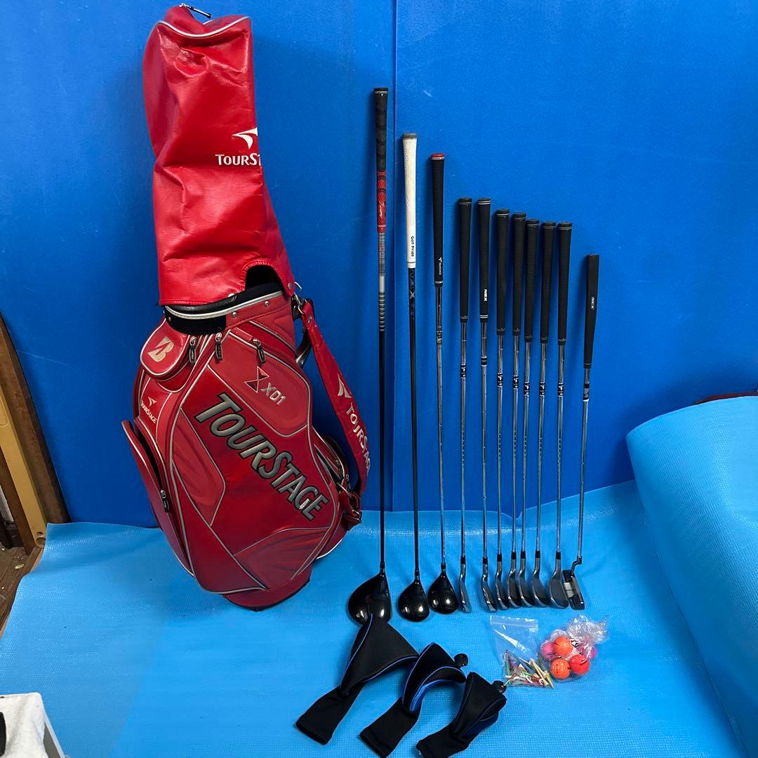 TOUR STAGE GOLFフルセットキャディーバッグ付き