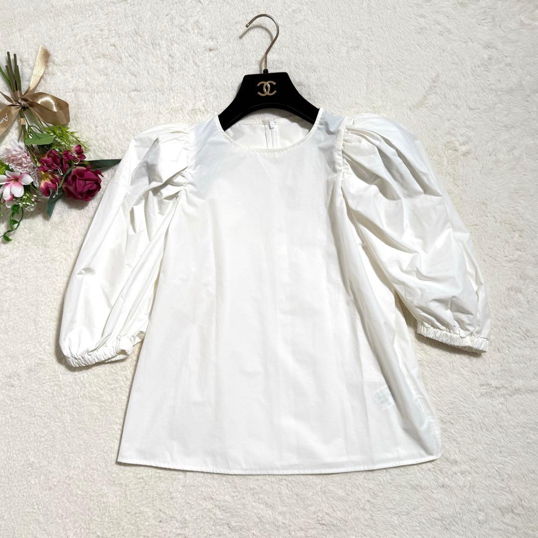 極美品　CELERI ドゥーズィエム クラス　バルーンスリーブトップス 23SS