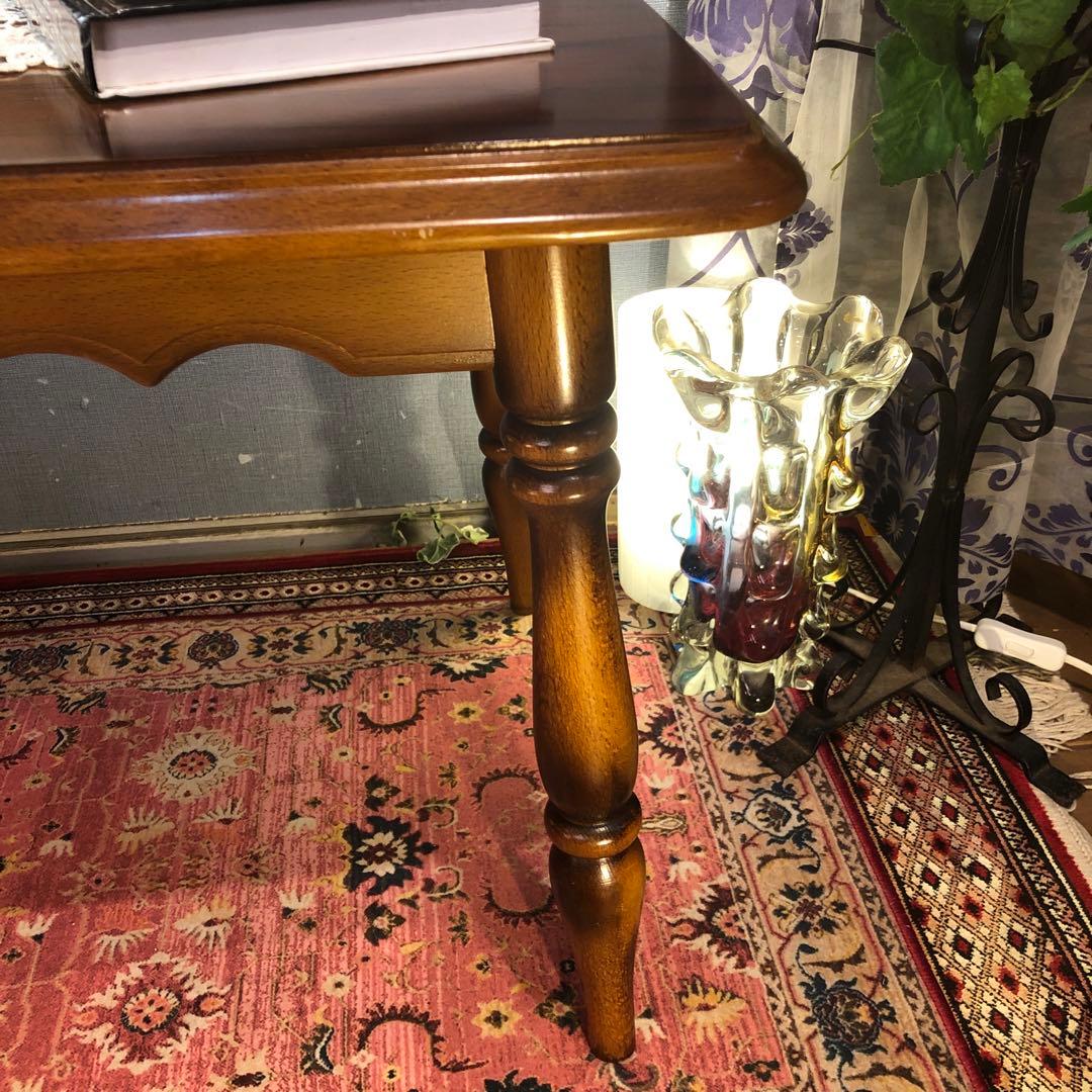 美品　カリモク　ヴィンテージ　コロニアル コンパクト　テーブル