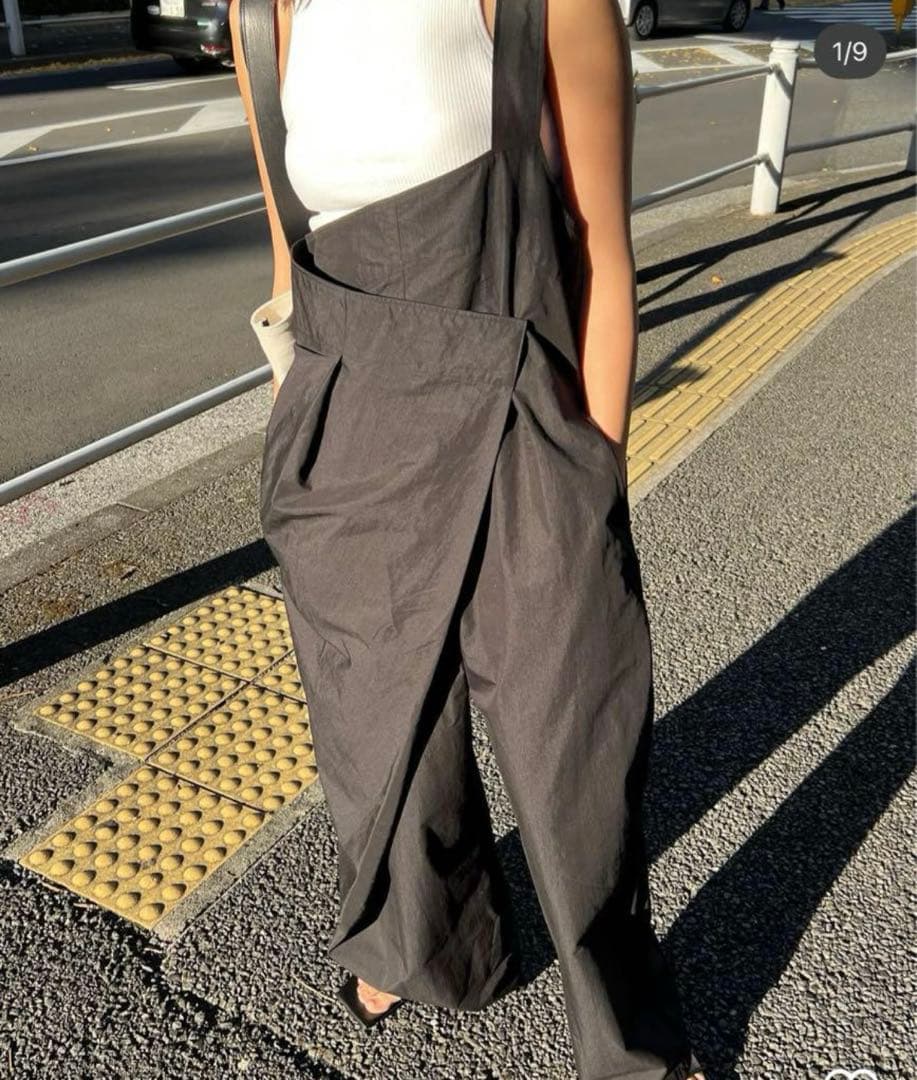 期間限定お値下げ⭐︎ETRE TOKYO⭐︎ワンショルダーラップワイドパンツMサイズ