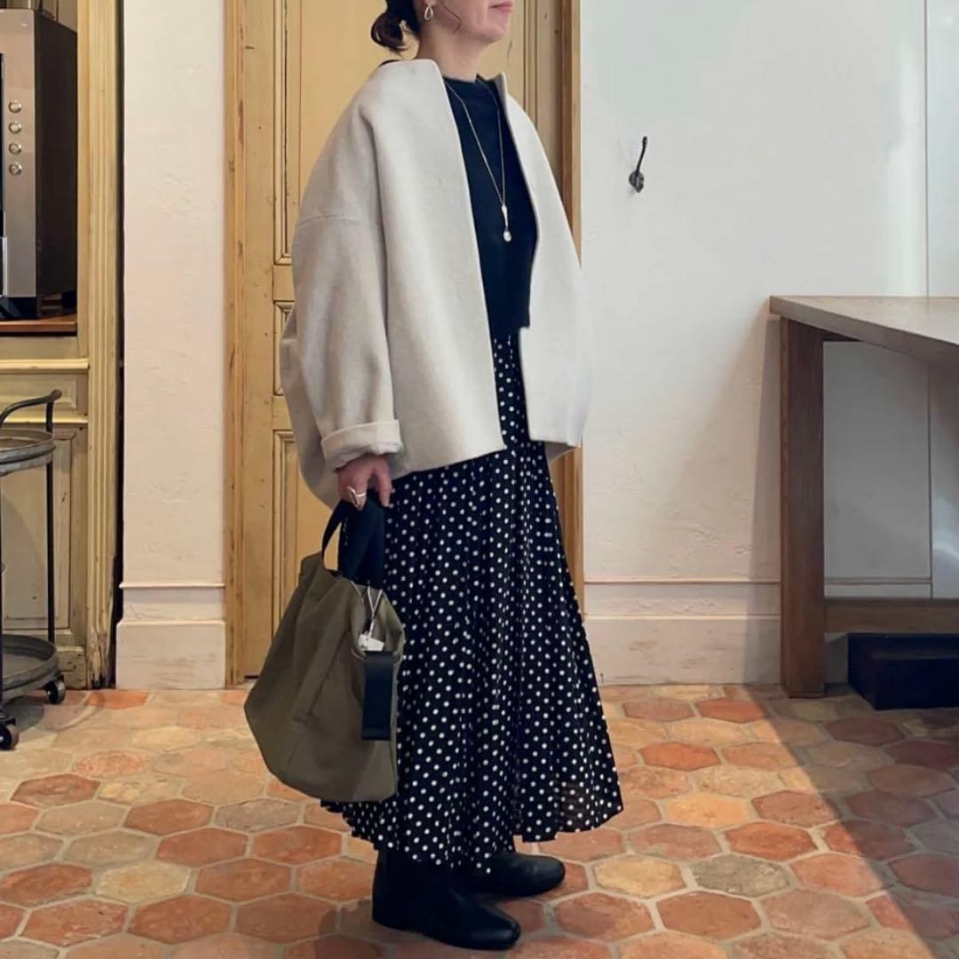 ほぼ新品 BEARDSLEY×sampo♡DogプリントBAG カーキ 2way