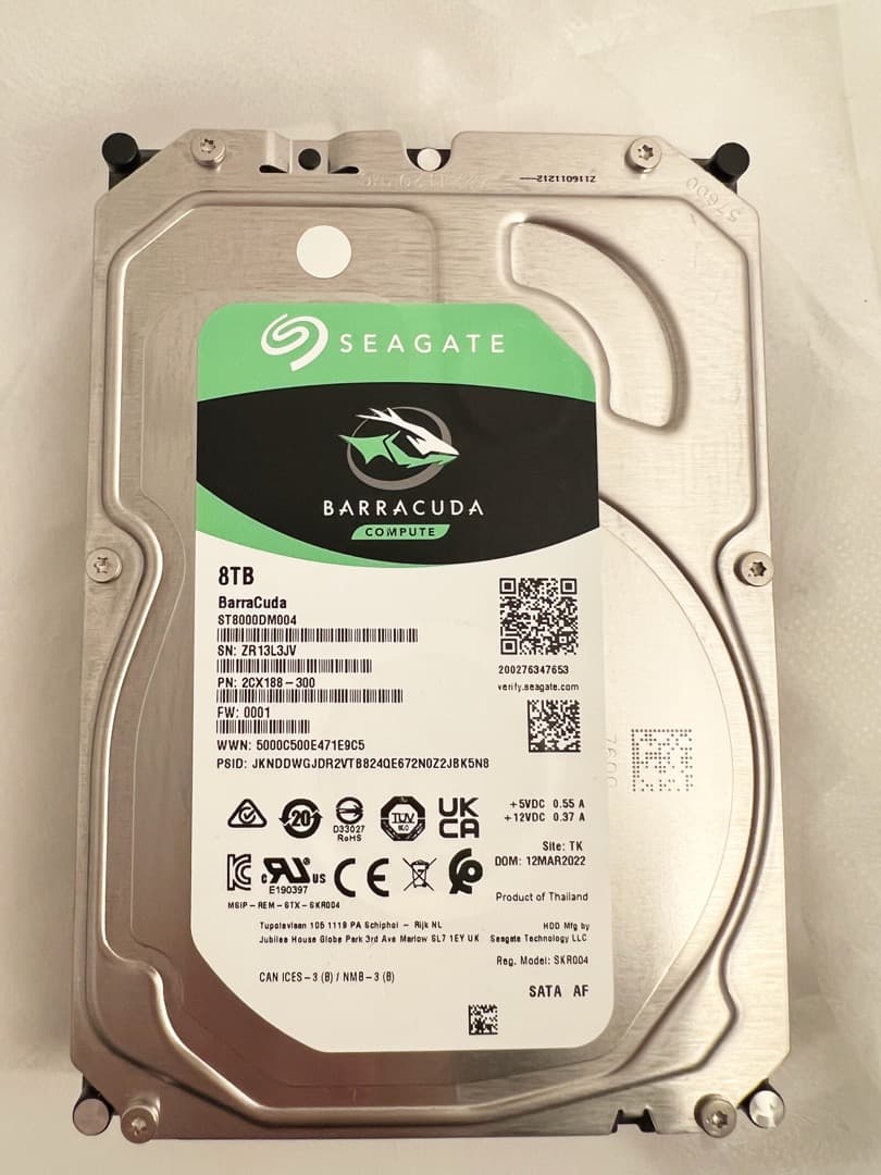 使用11回★SEAGATE ST8000DM004 [8TB HDD]正常152